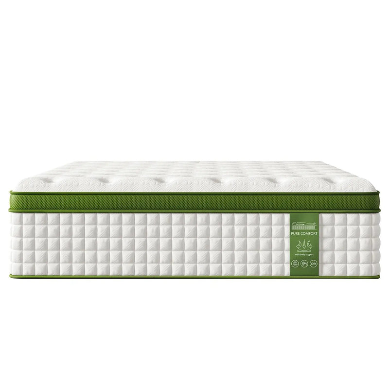 12" Hybrid Mattress With Gel Memory Foam & Pocket Springs by HouseOfZazla