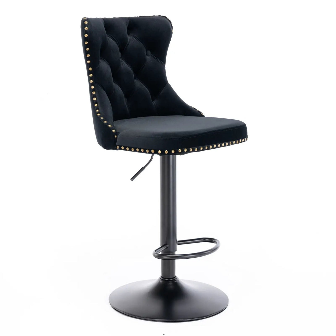 Swivel Barstools Adjusatble Seat Height, Modern Upholstered Bar Stools With Backs Comfortable Tufted For Home Pub And Kitchen Island (Set of 2) by HouseOfZazla