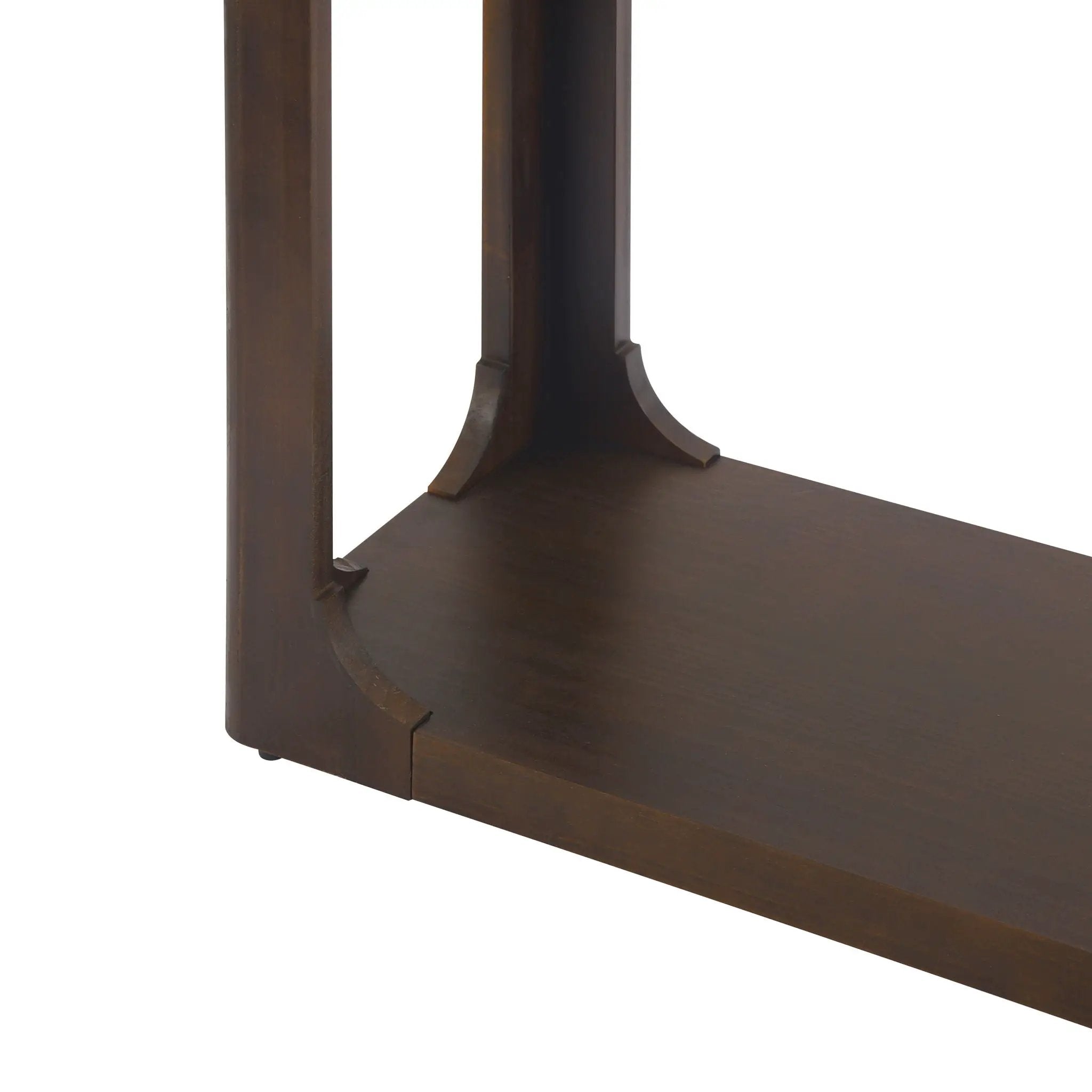 Console Table With Open Arch Cutouts For Living Room Hallway - Espresso by HouseOfZazla