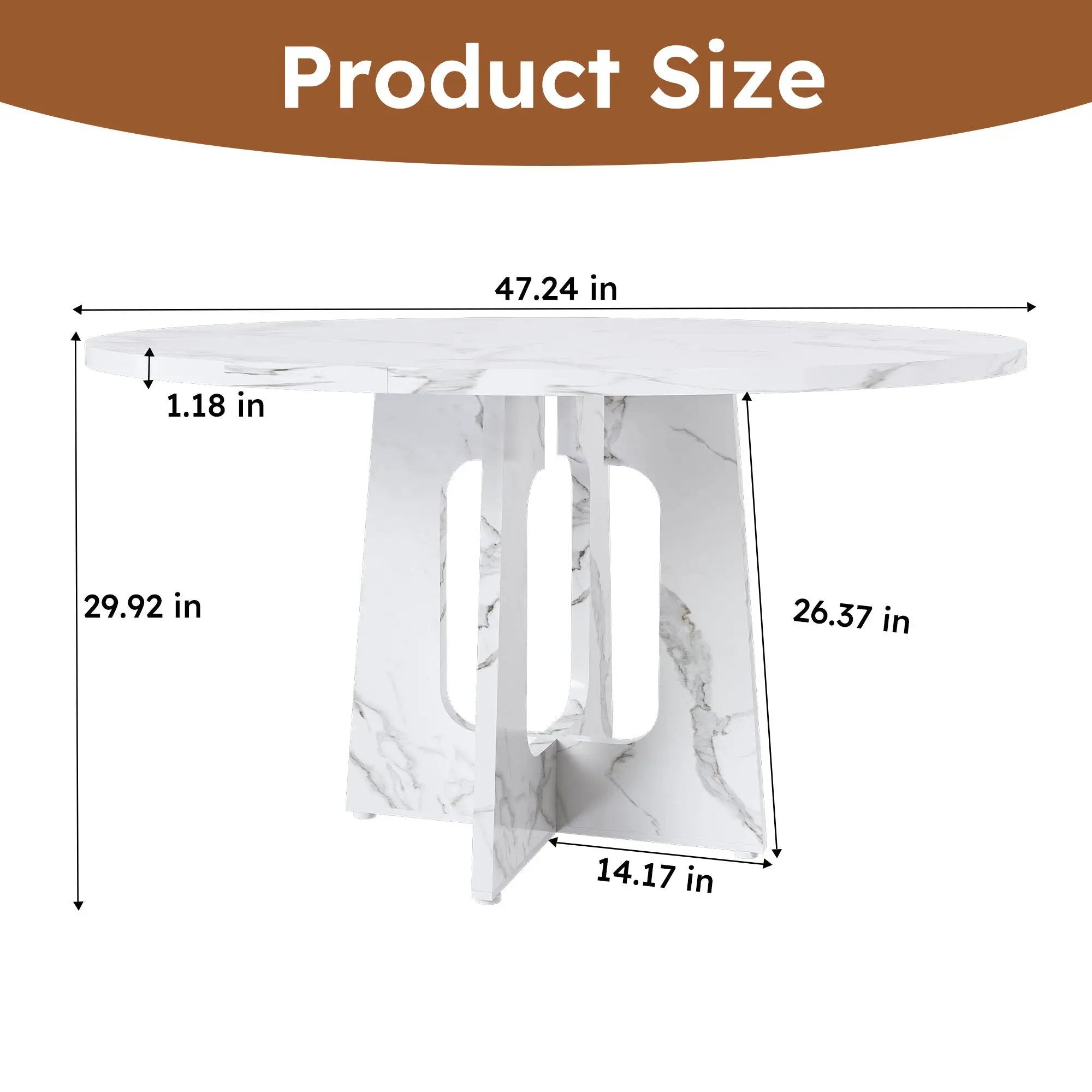 Round Dining Table For 4 by HouseOfZazla