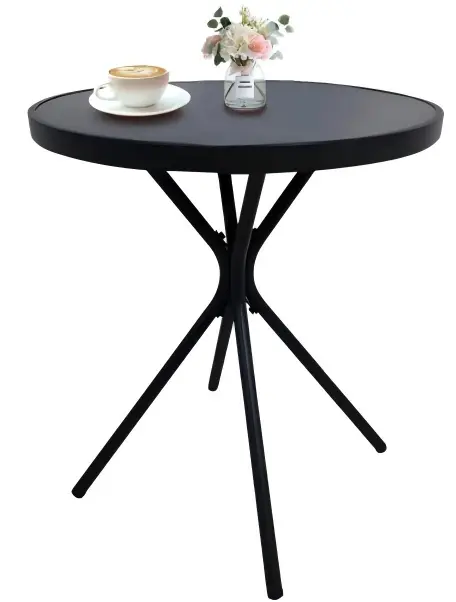 Tempered Glass Side Table 24" Round by HouseOfZazla