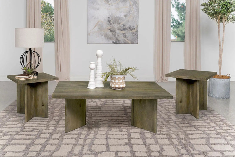 Andando 3-piece Coffee and End Table Set Mango Brown by Unique Piece Furniture