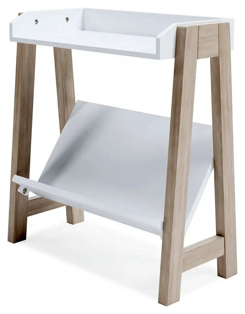 Blariden - Small Bookcase - White / Tan by Unique Piece Furniture