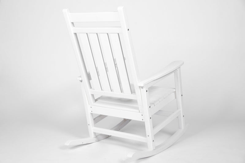 Oversized Rocking Chair with Wood-Texture Outdoor Design by HouseOfZazla