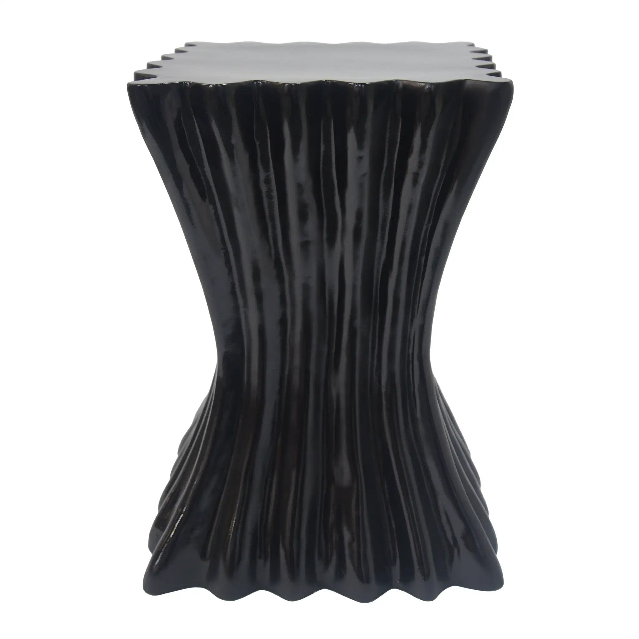 Outdoor Side Table, Wave Design End Table by HouseOfZazla