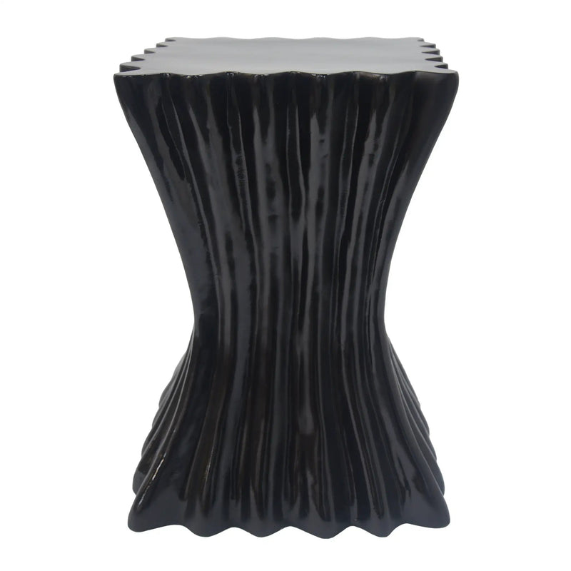 Outdoor Side Table, Wave Design End Table by HouseOfZazla