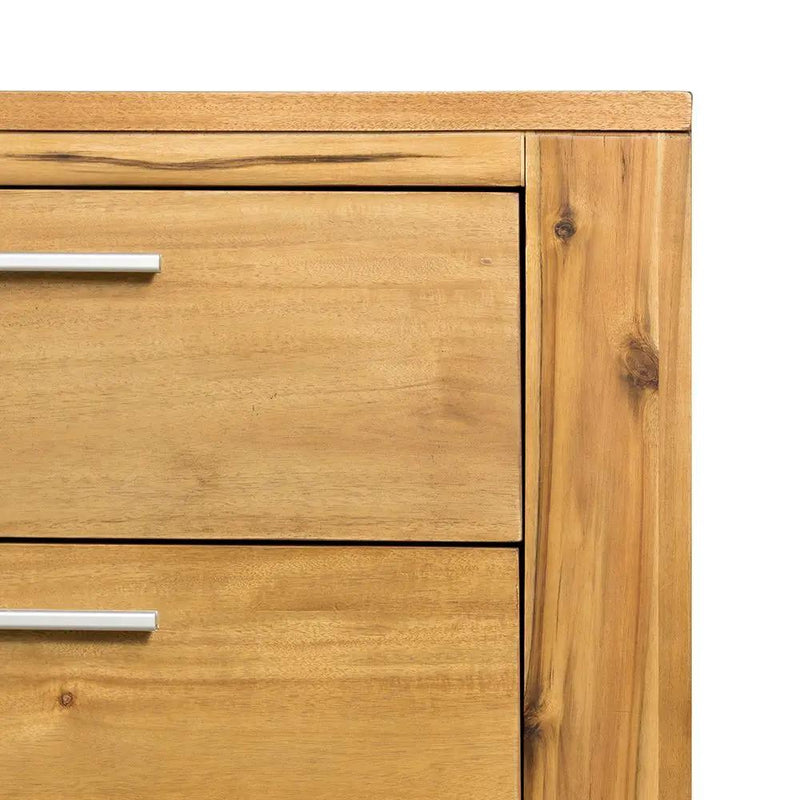 6 Drawer Dresser - Natural Wood / Brown by HouseOfZazla