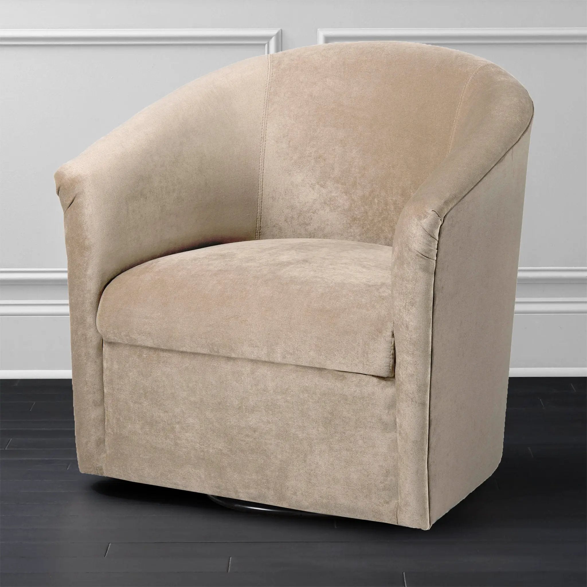 Eden - Swivel Chair With Upholstery And Hardwood Frame by HouseOfZazla
