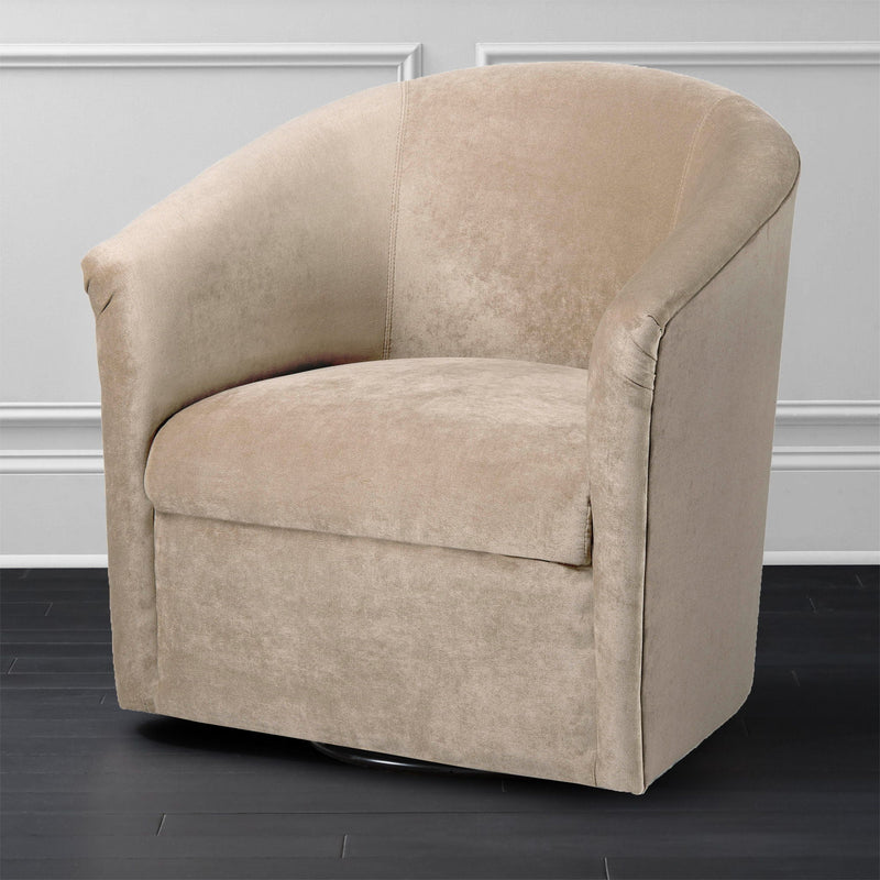 Eden - Swivel Chair With Upholstery And Hardwood Frame by HouseOfZazla