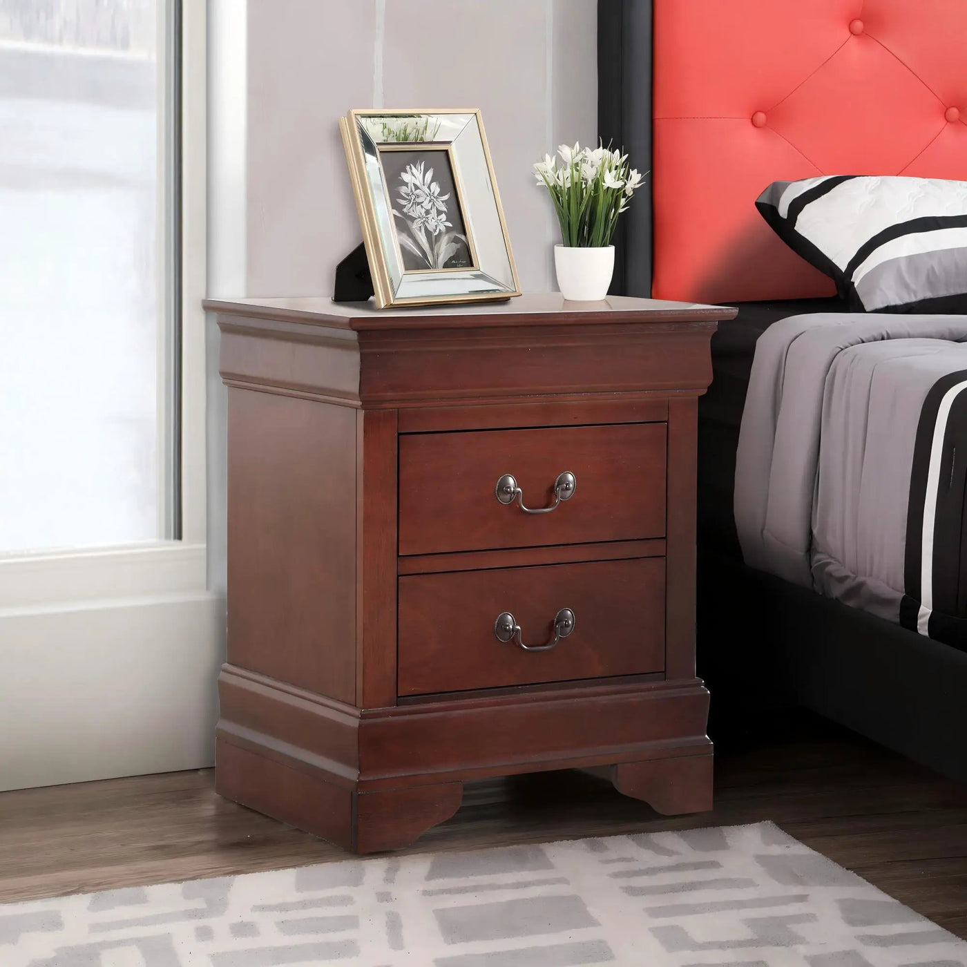 Traditional Style Bedroom Accent Nightstand by Unique Piece Furniture