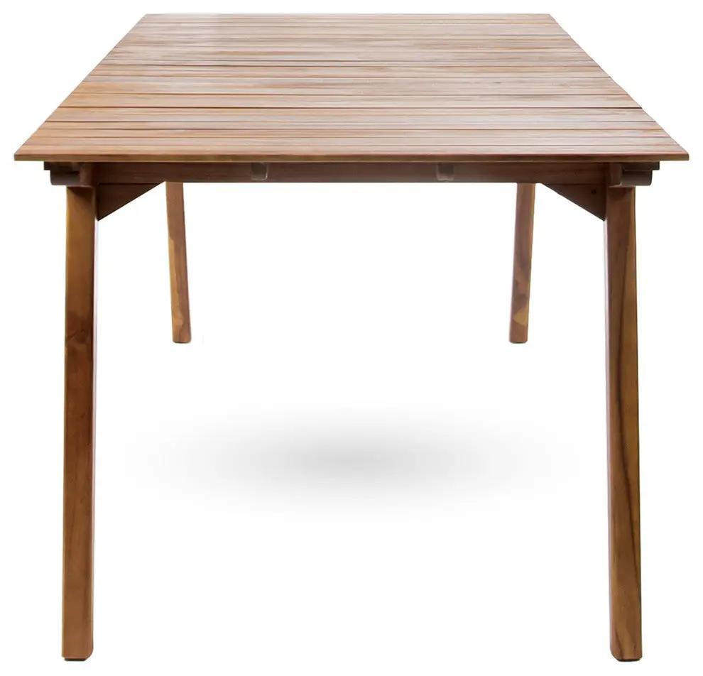 Outdoor 7 Pieces Acacia Wood Dining Set with Taiga 69 Table and Teak Finish by HouseOfZazla