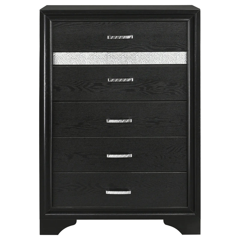 Miranda 6-drawer Bedroom Chest Black by Unique Piece Furniture