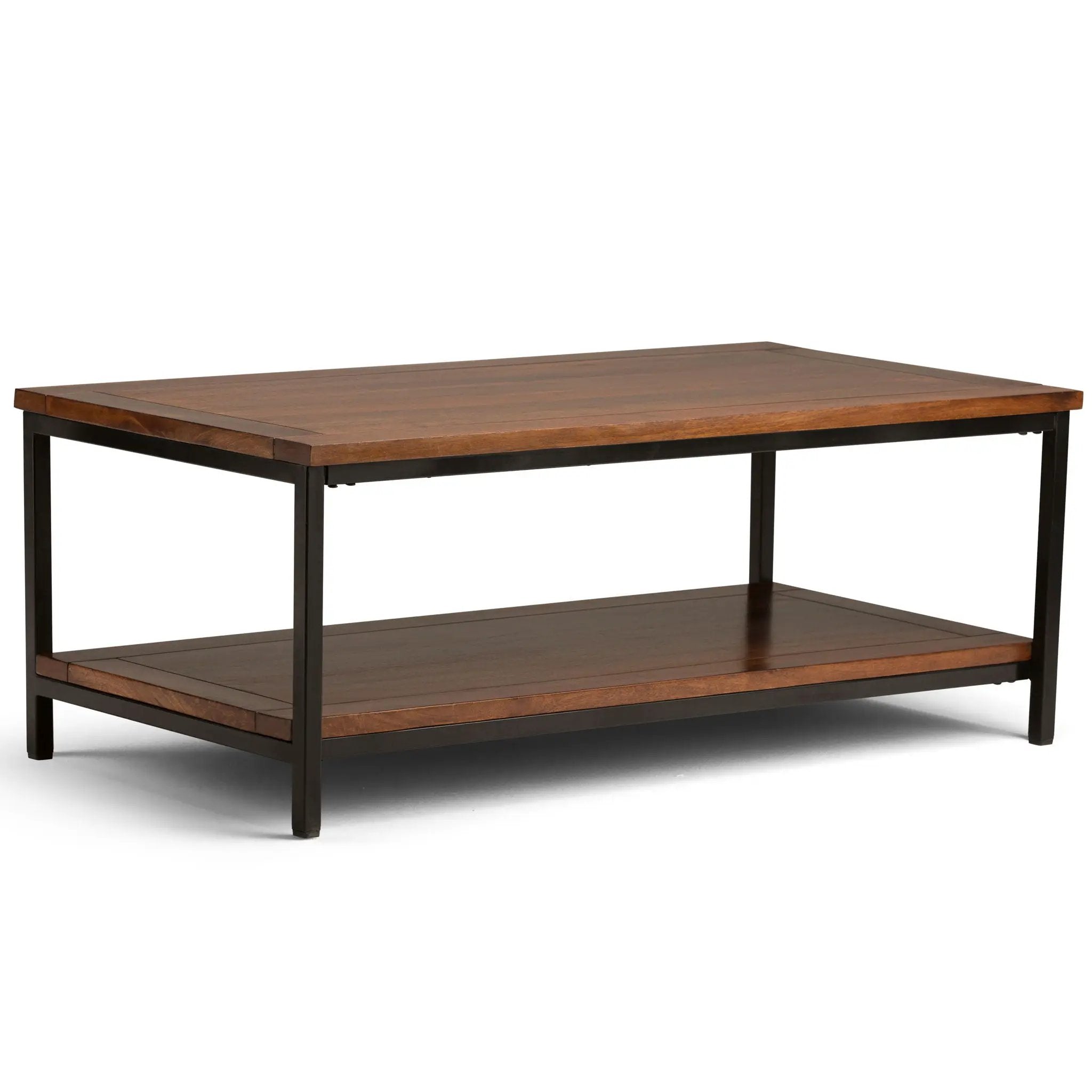 Skyler - Coffee Table - Dark Cognac Brown by HouseOfZazla