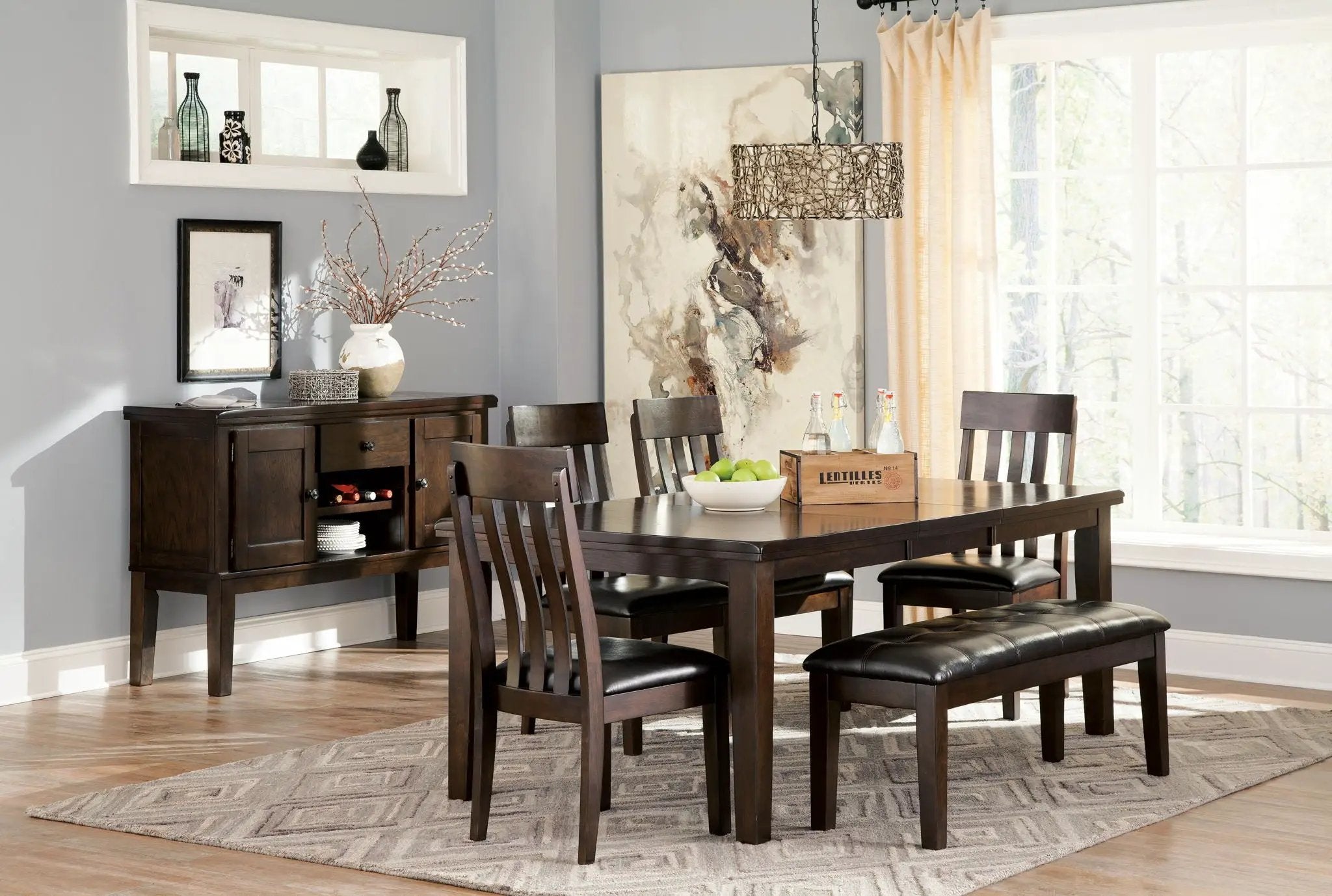 Haddigan - Dining UPH Side Chair (Set of 2) - Dark Brown by Unique Piece Furniture