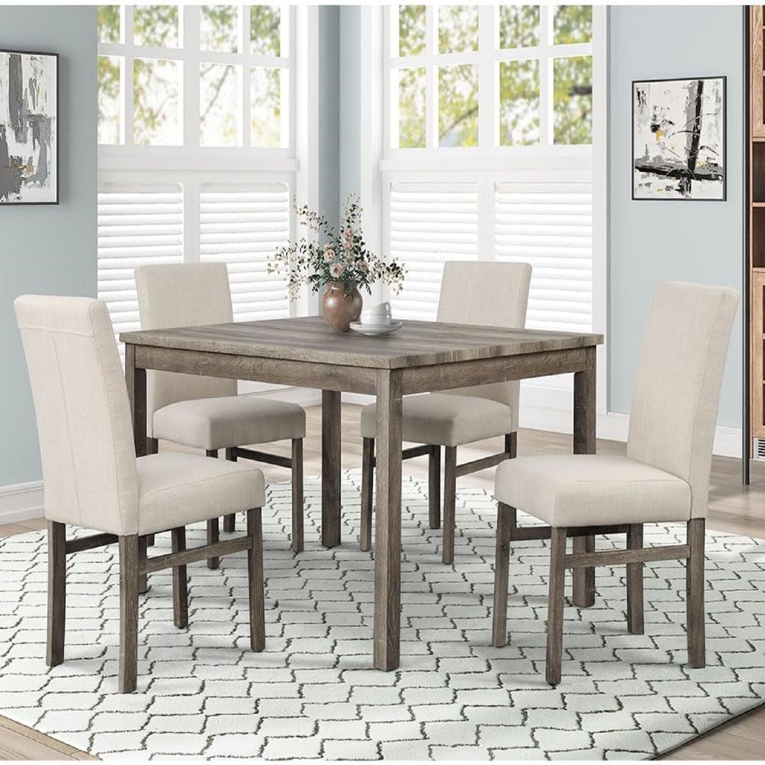 Transitional Upholstered Dining Chair For Kitchen (Set of 2) by HouseOfZazla