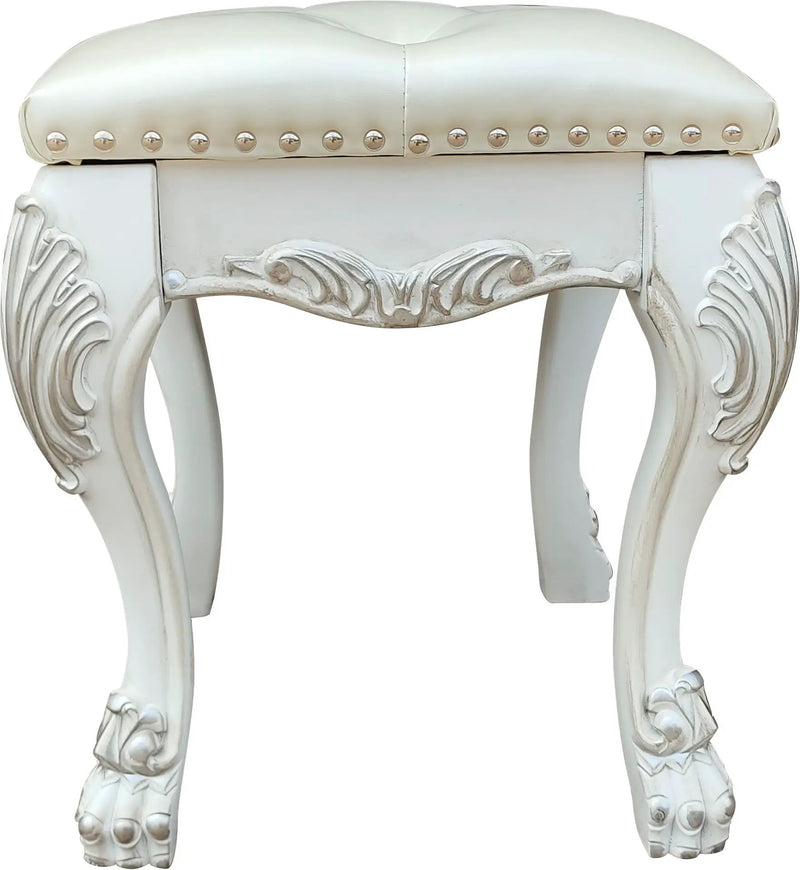 Dresden II - Vanity Stool - Bone White by Unique Piece Furniture