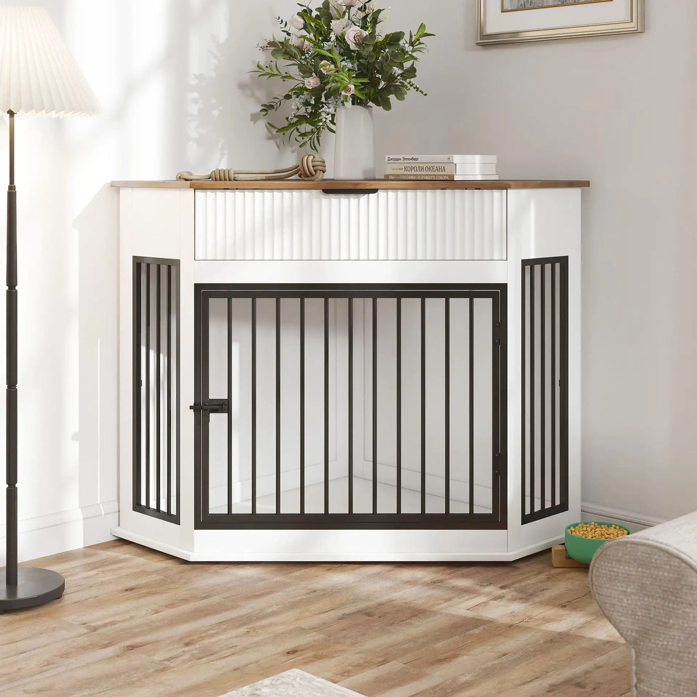 Corner Dog Crate by HouseOfZazla