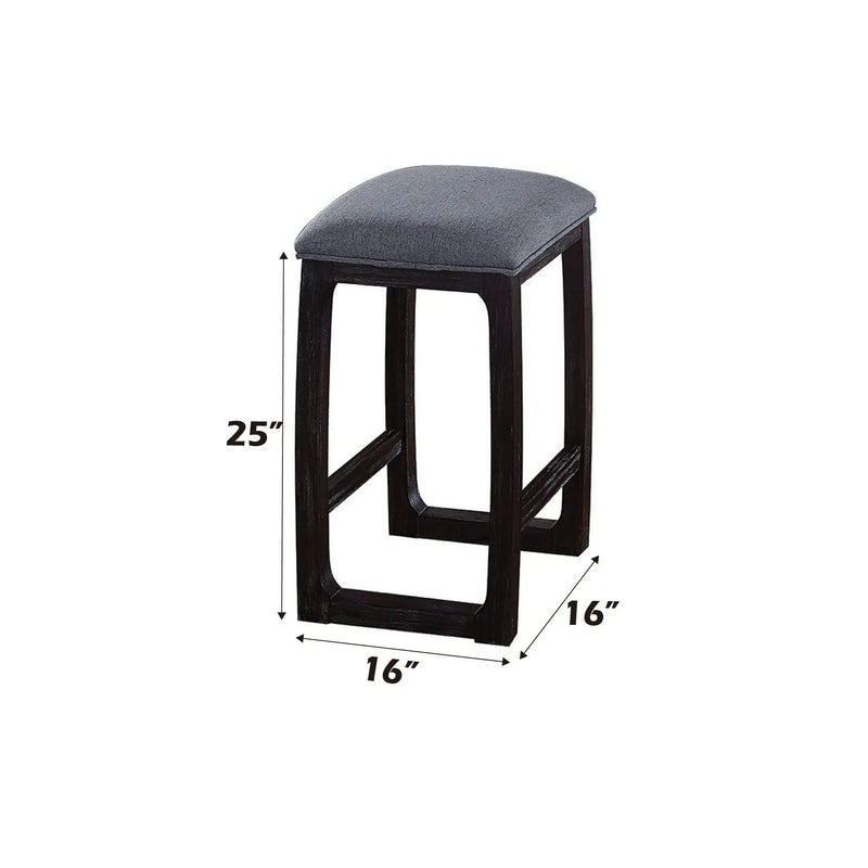 Razo - Weathered Counter Height Stool - Gray by HouseOfZazla