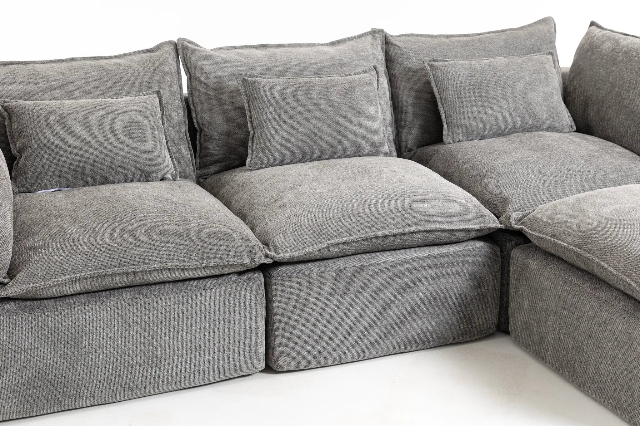 102.3" Width Cloud Couch Oversized Modular Sectional Sofa by HouseOfZazla