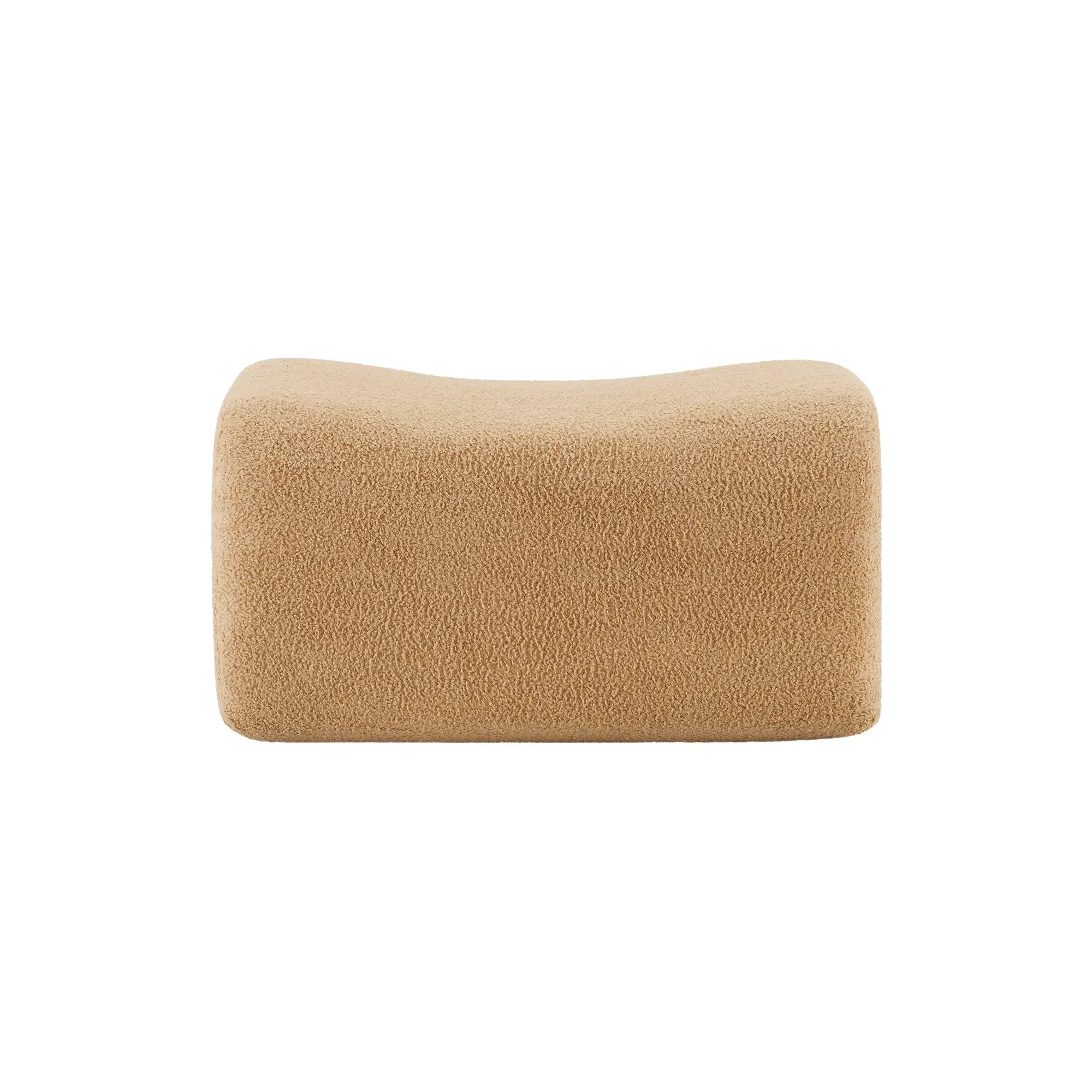Ottoman Teddy Fabric-Camel by HouseOfZazla