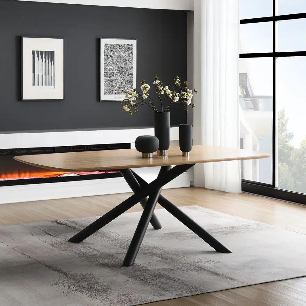 Lawton - Dining Table - Natural & Black by Unique Piece Furniture