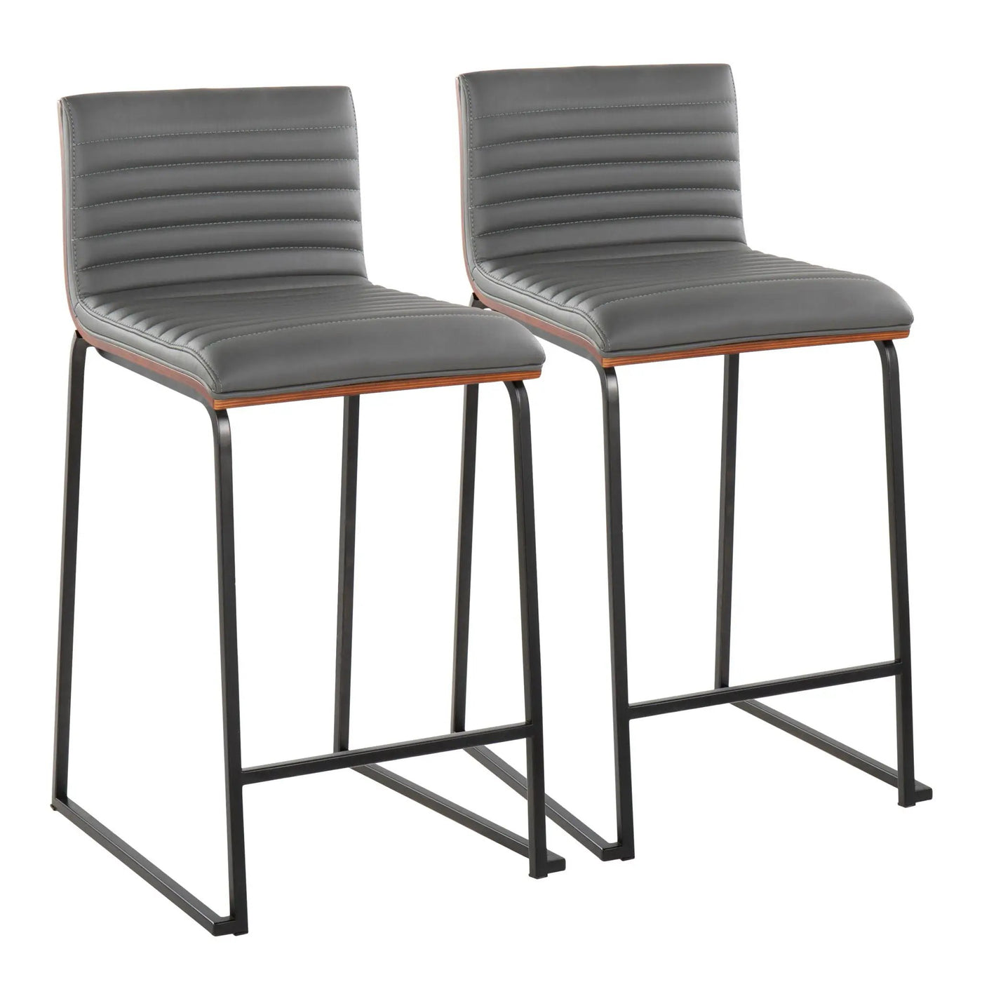 Mason Mara - Contemporary Fixed Height Quality Counter Stool (Set of 2) by HouseOfZazla