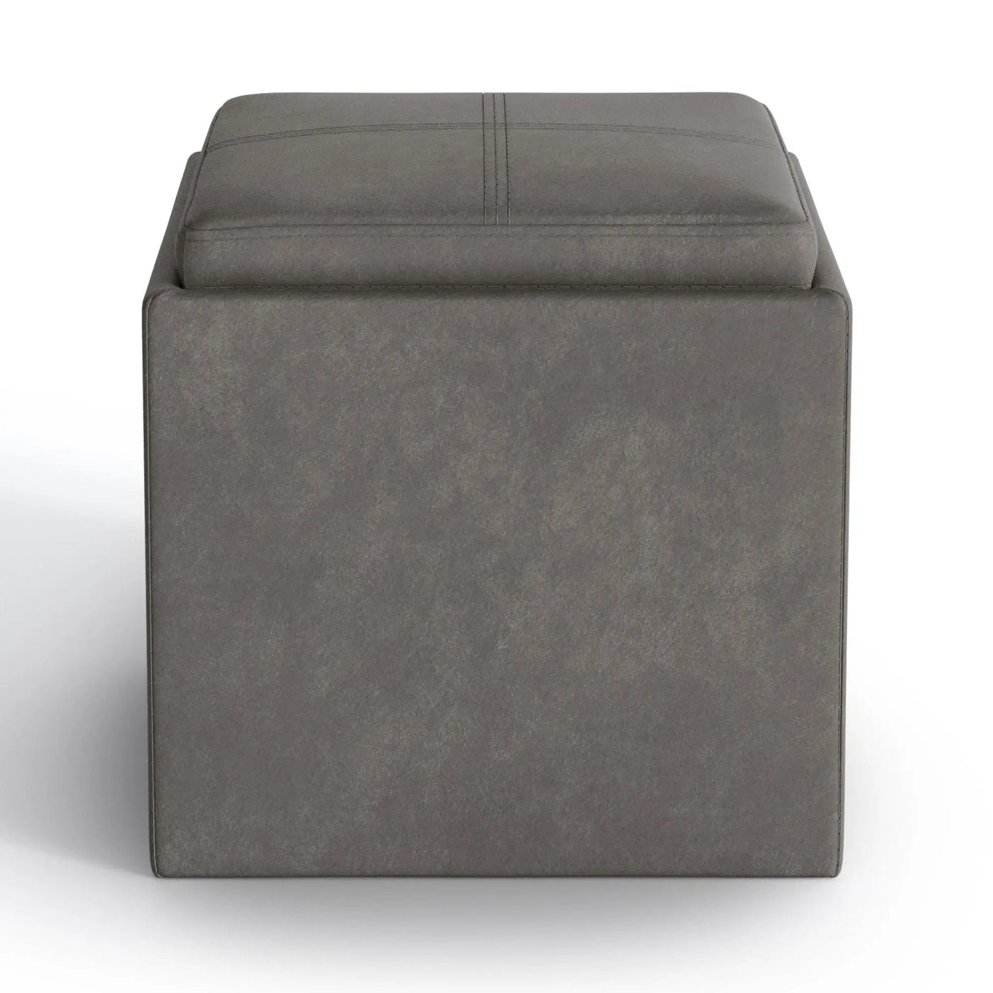 Rockwood - Upholstered Cube Storage Ottoman With Tray by Unique Piece Furniture