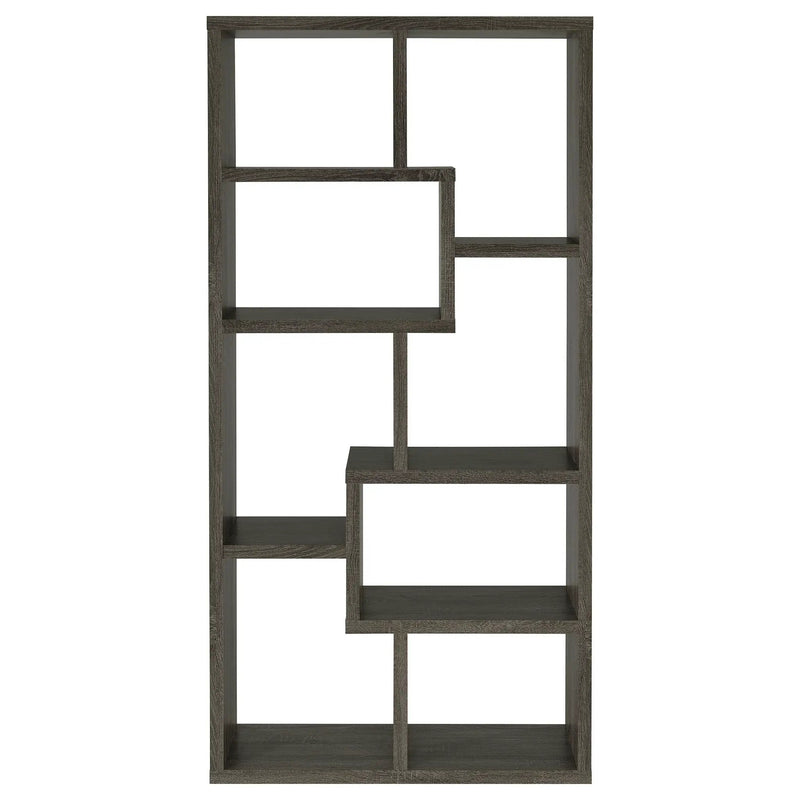 8 Shelf Geometric Bookcase