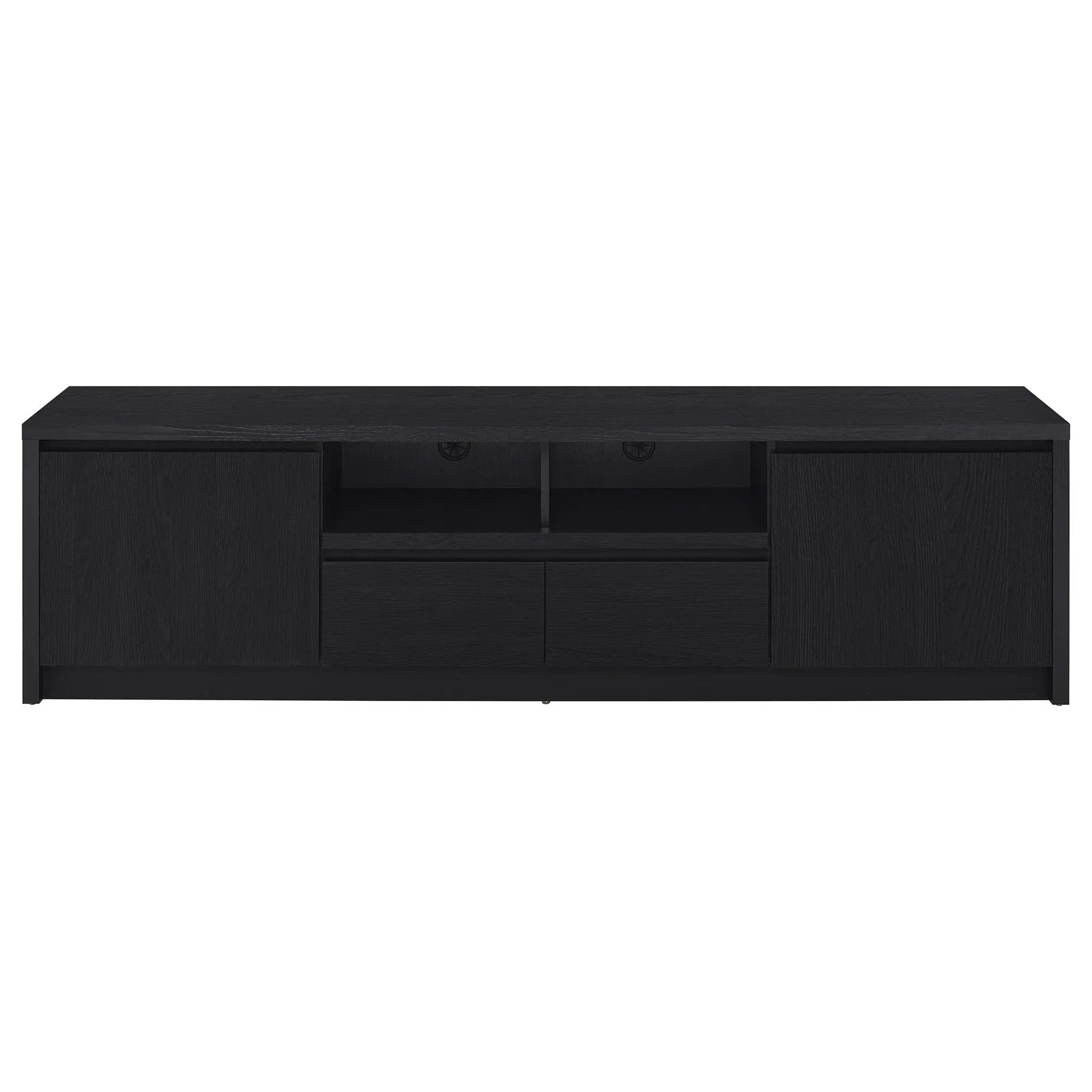 Winfield 78-inch 2-door TV Stand Media Console Black by Unique Piece Furniture