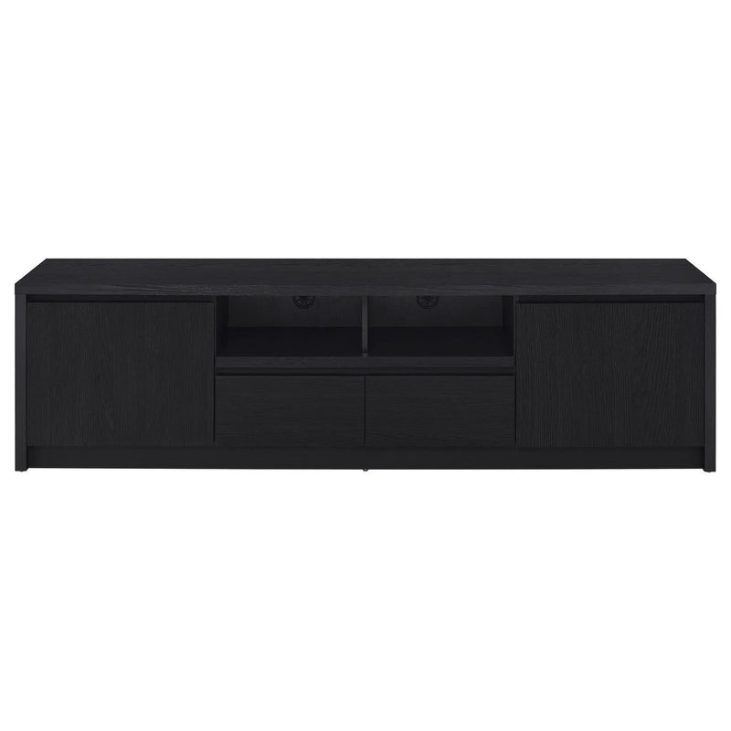 Winfield 78-inch 2-door TV Stand Media Console Black by Unique Piece Furniture