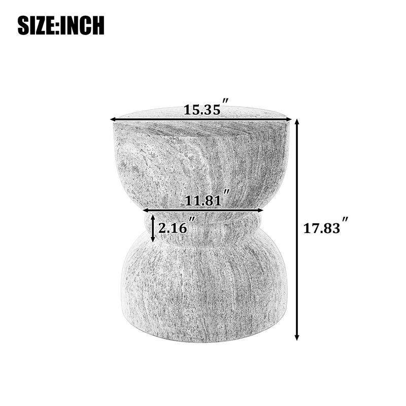 U_Style Outdoor Concrete Side Table by HouseOfZazla