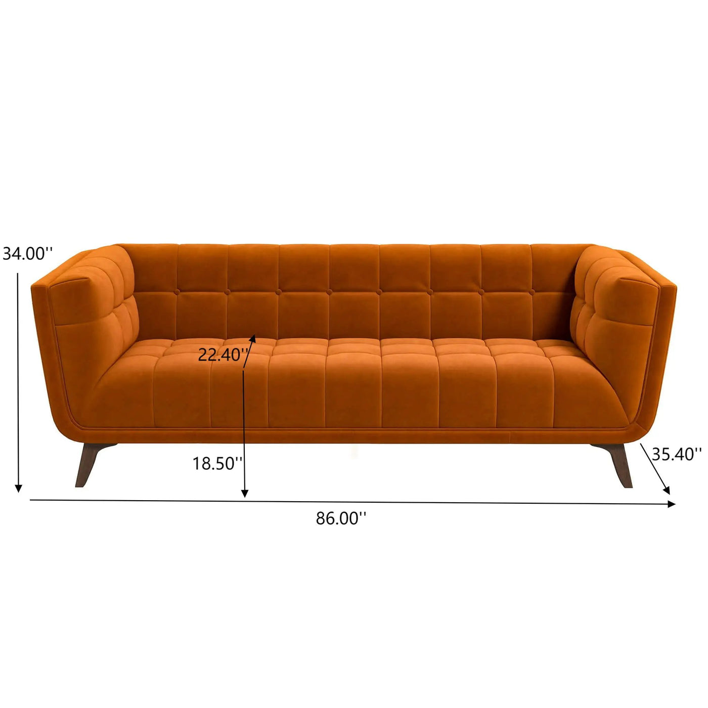 Addison - Mid-Century Modern Design Tufted Sofa by HouseOfZazla