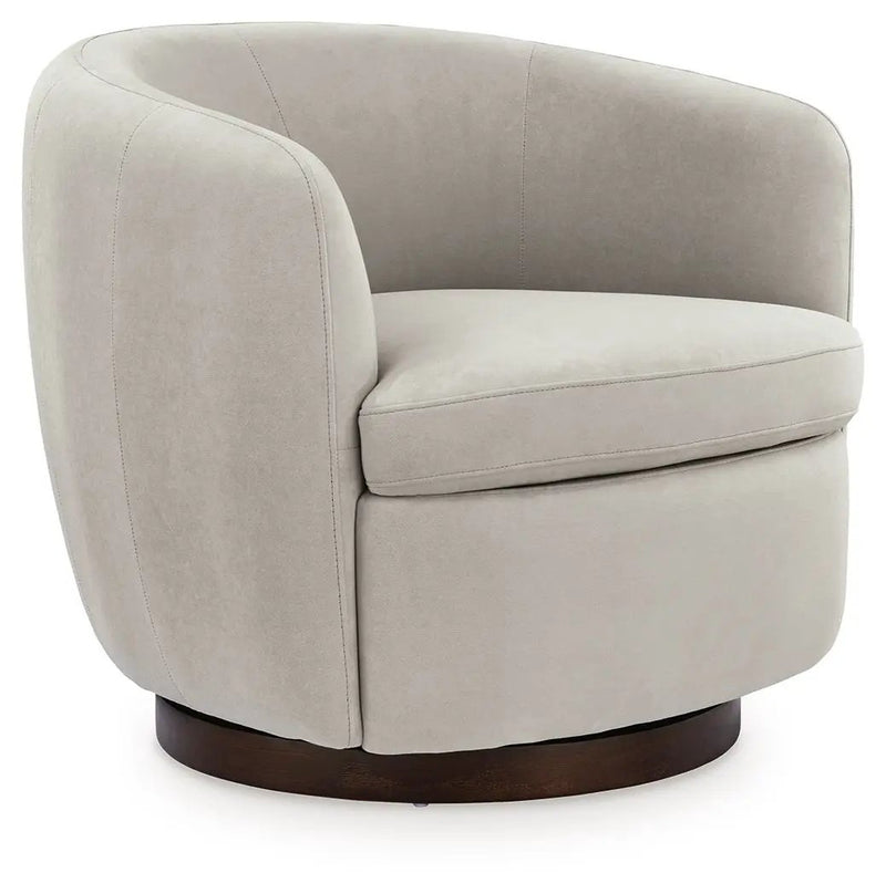 Annbury - Swivel Accent Chair - Light Beige by Unique Piece Furniture