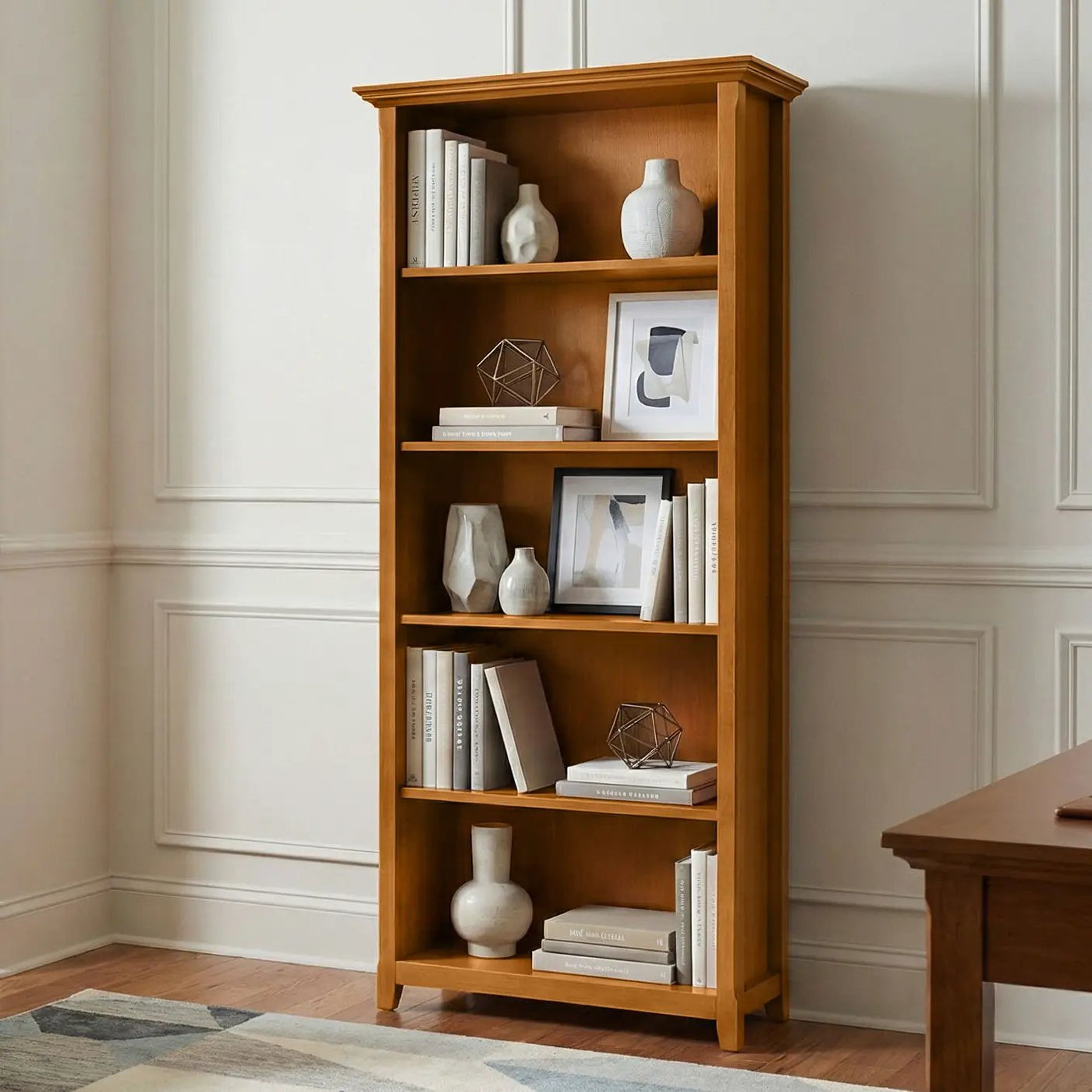 Amherst - 5 Shelf Bookcase, Handcrafted by Unique Piece Furniture