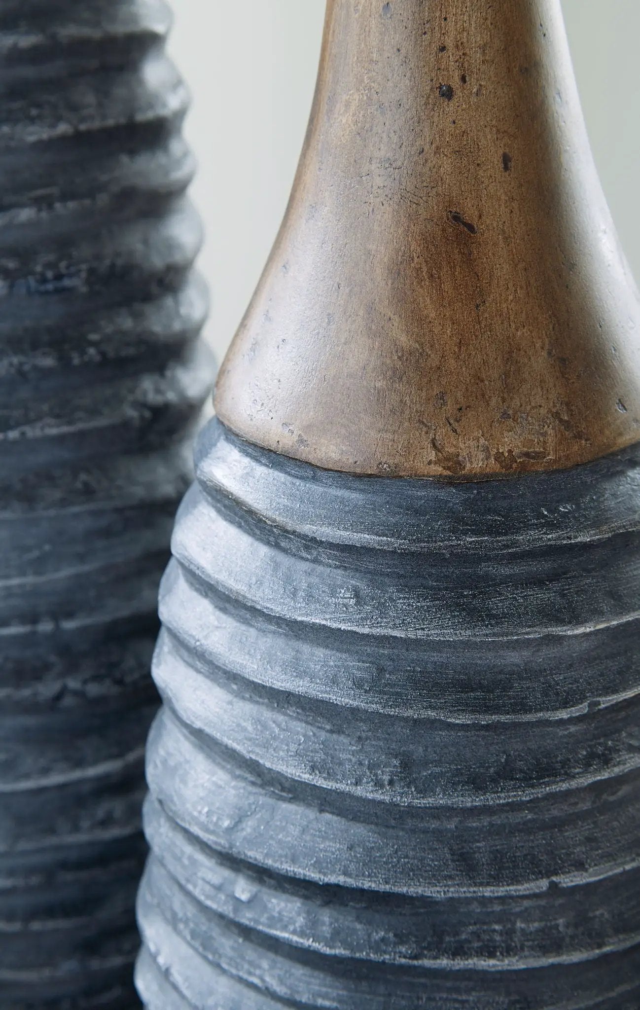 Blayze - Vase Set (Set of 2) - Antique Gray / Brown by Unique Piece Furniture