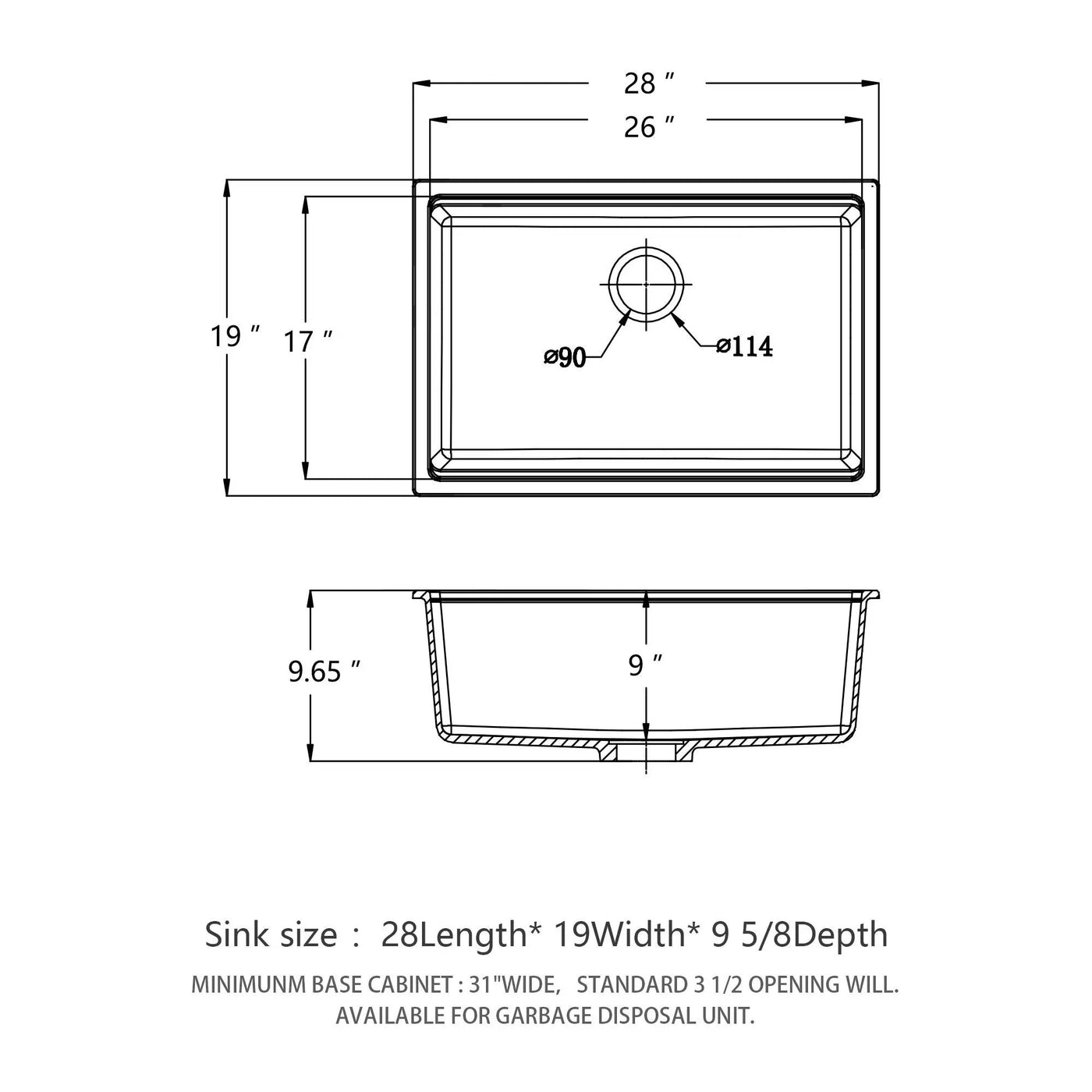 Quartz Kitchen Sink, Granite Composite Workstation Undermount by HouseOfZazla