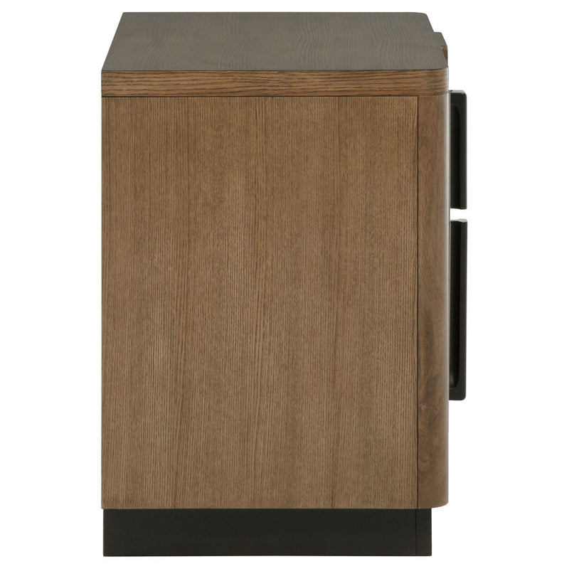 Moraga - 2 Drawer Nightstand - Ash Brown by HouseOfZazla