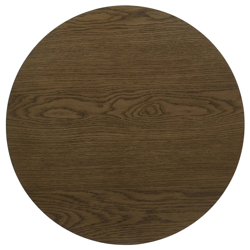 Kessler 2-piece Round Sculptural Wood Coffee Table Set Brown by Unique Piece Furniture