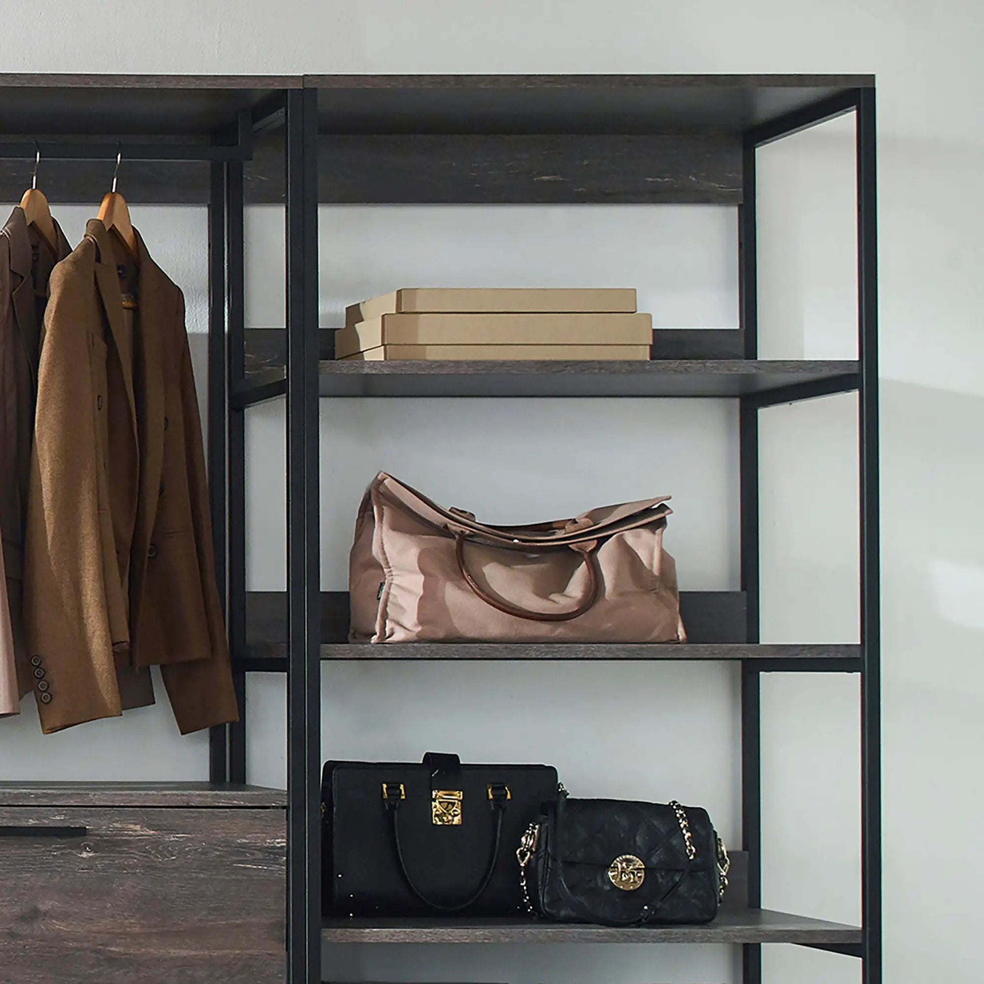 Monica - Walk-In Closet System, Extra Storage Space - Rustic by HouseOfZazla