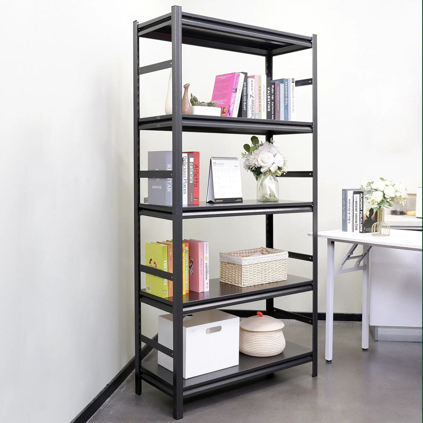 5 Tier Heavy Duty Shelving Unit Adjustable Shelving Units by HouseOfZazla