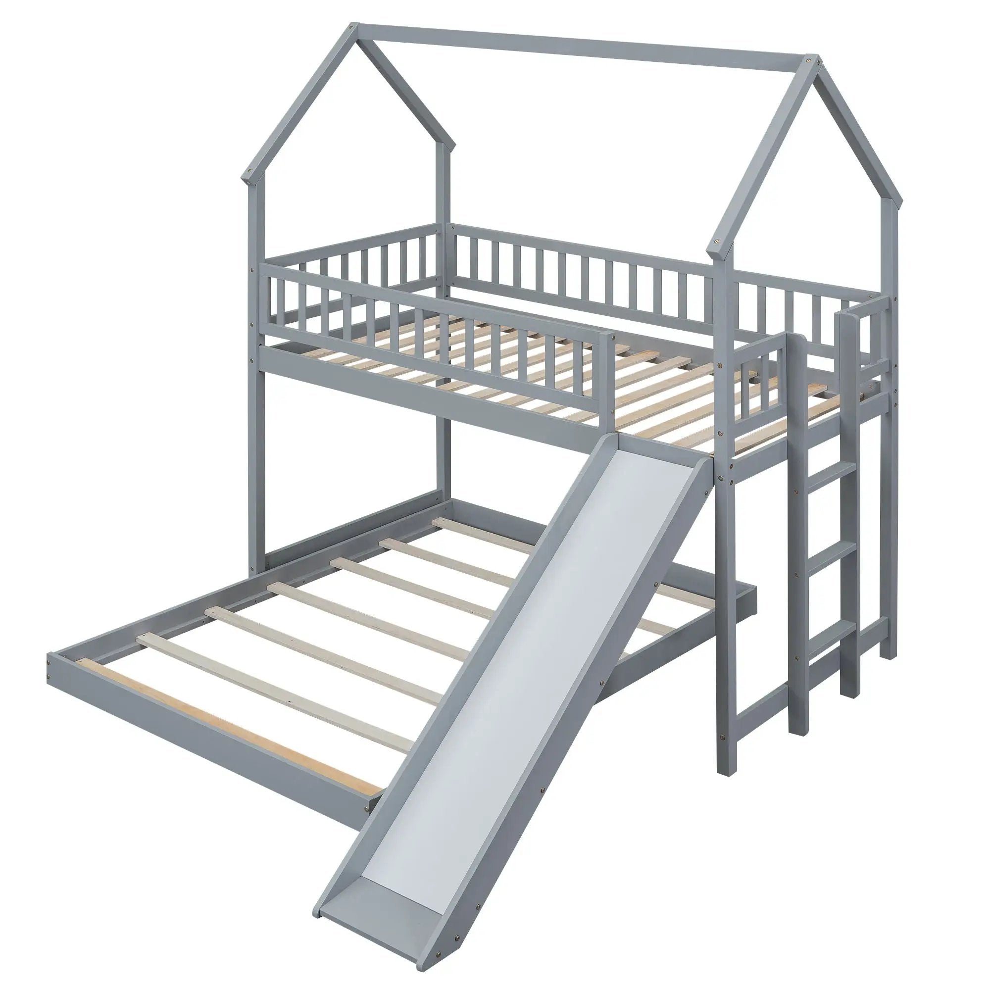 House Bunk Bed With Slide And Built In Ladder by Unique Piece Furniture