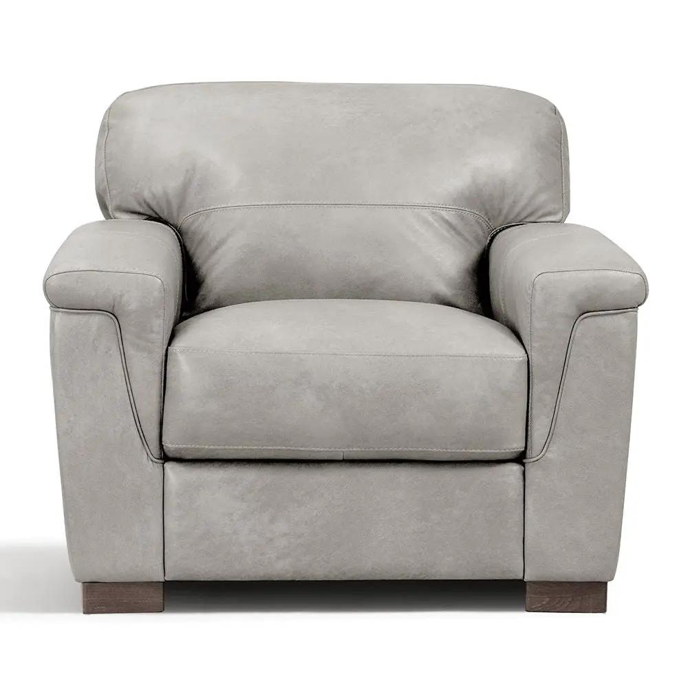 Cornelia - Chair - Pearl Gray Leather by Unique Piece Furniture