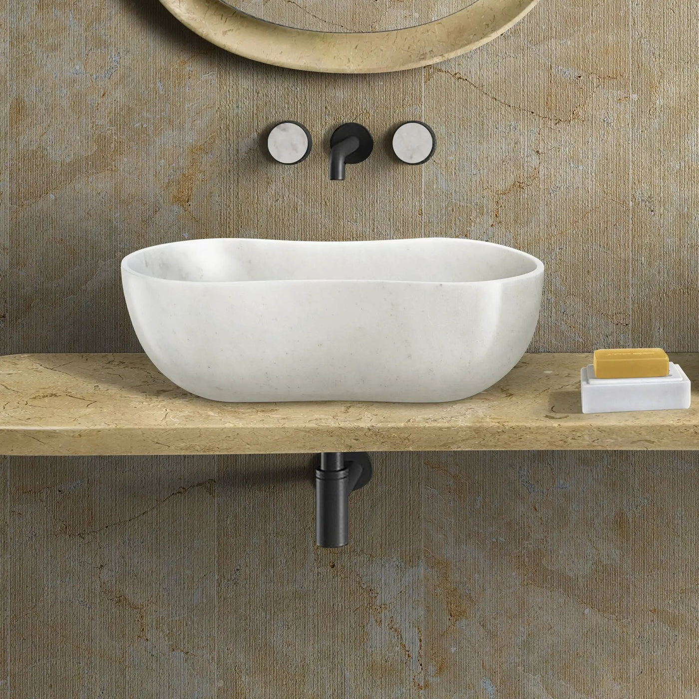 Bathroom Vessel Sink With Wavy Design by HouseOfZazla