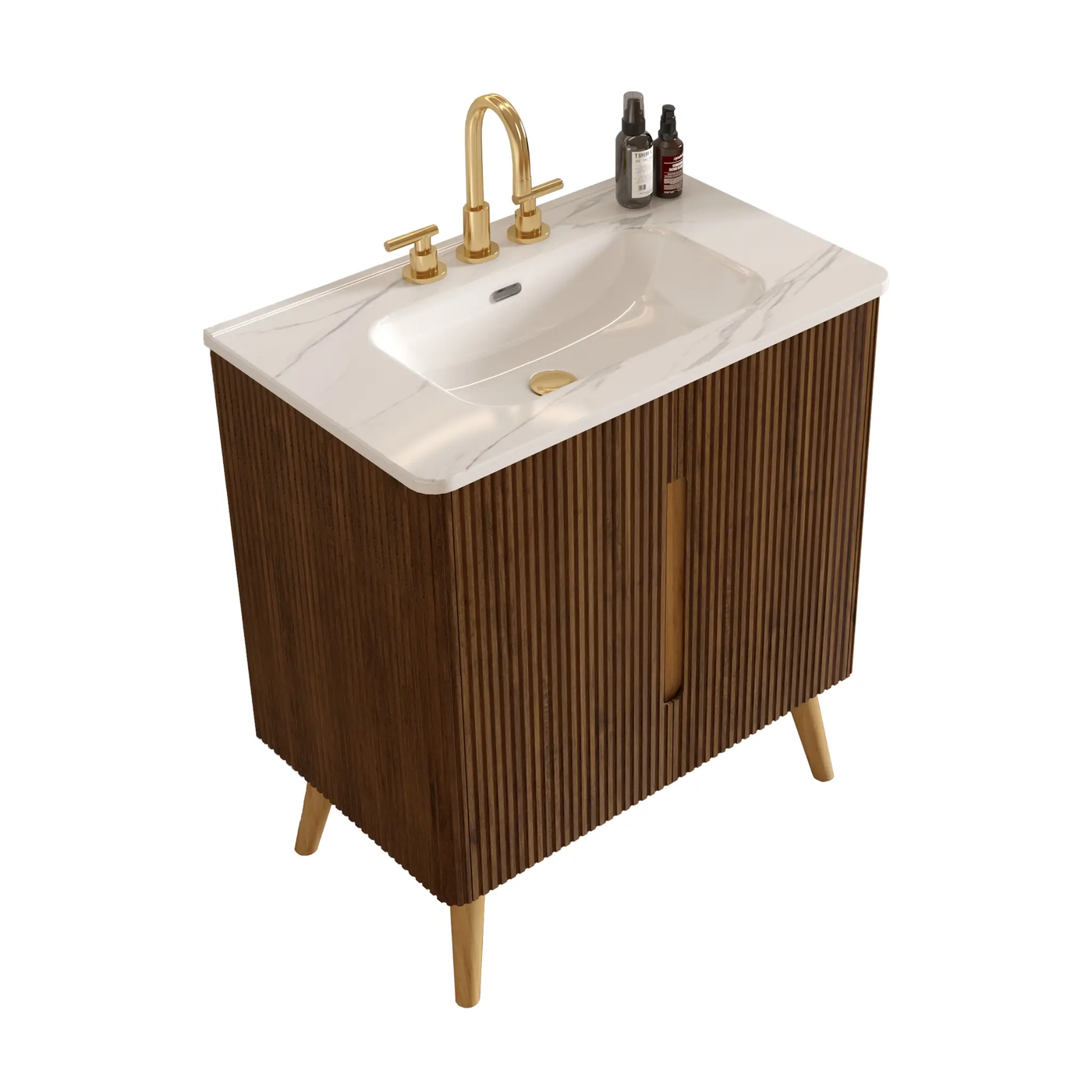 Etna 30"F Striped Bathroom Vanity by HouseOfZazla