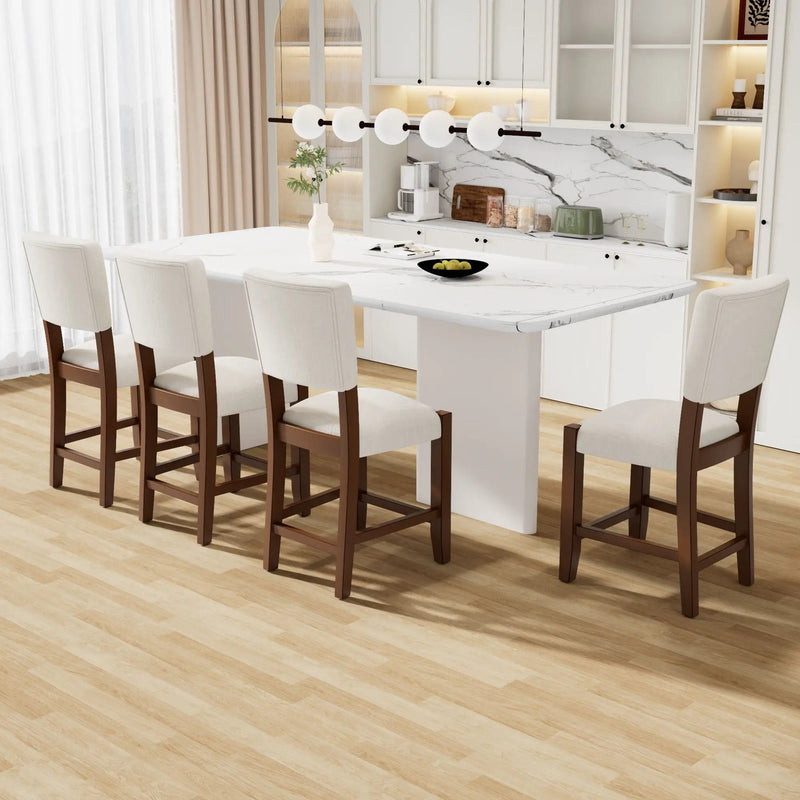 Mid Century Modern Bar Stools, Upholstered Counter Chairs by Unique Piece Furniture
