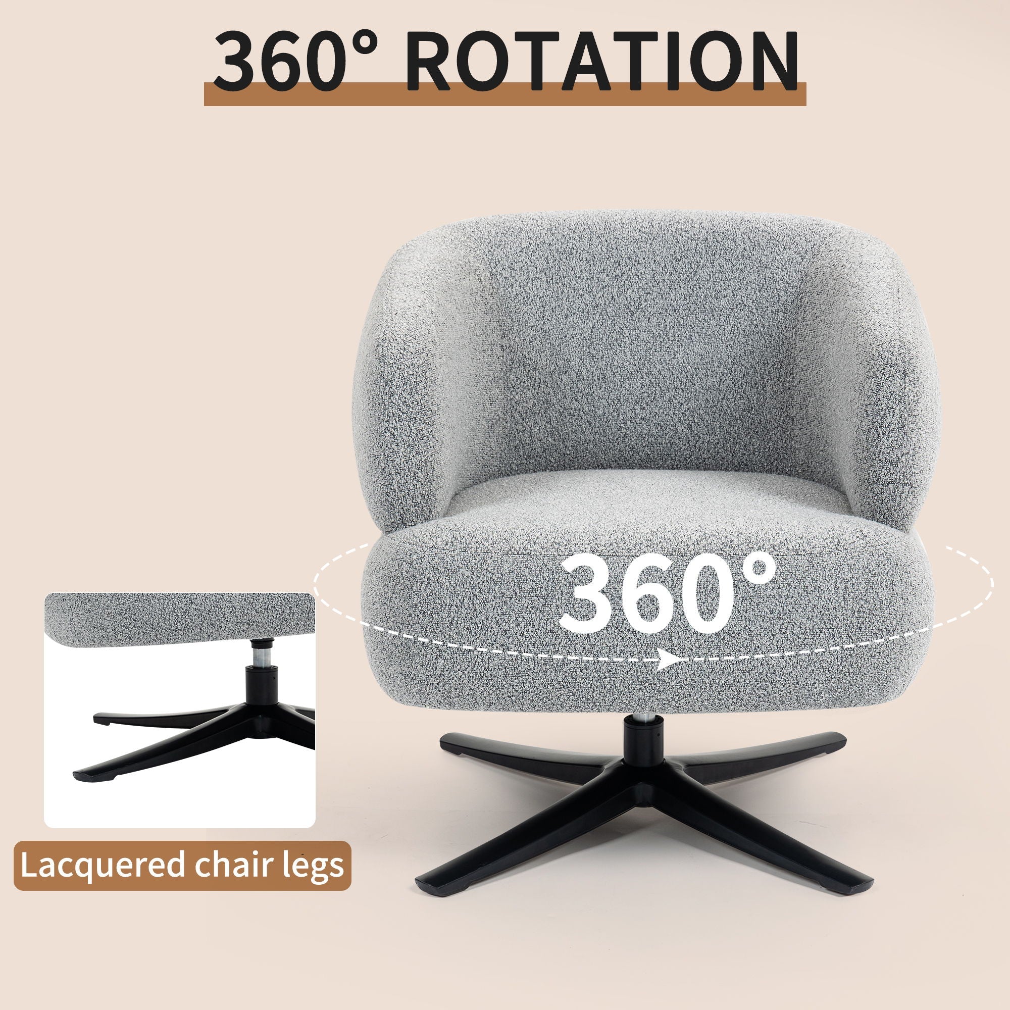 Cuddle Style Leisure Swivel Sofa Chair by HouseOfZazla