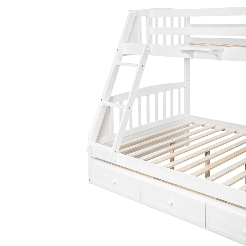 Bunk Bed With Drawers, Ladder And Storage Staircase by HouseOfZazla