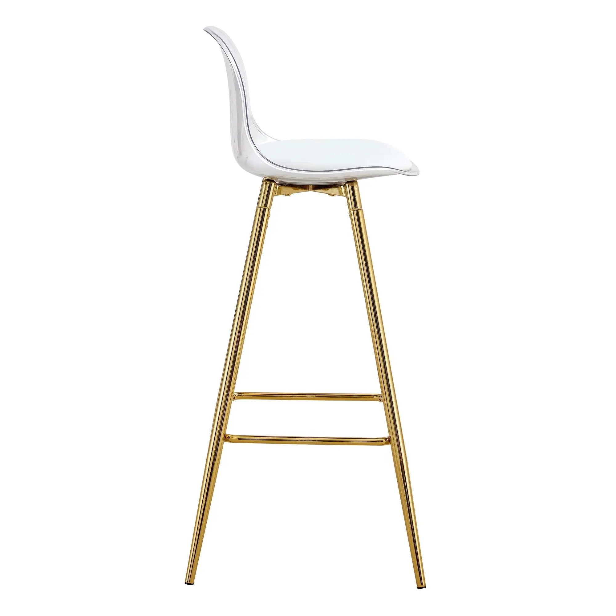 Stylish Upholstered Bar Chairs With Metal Leg by Unique Piece Furniture
