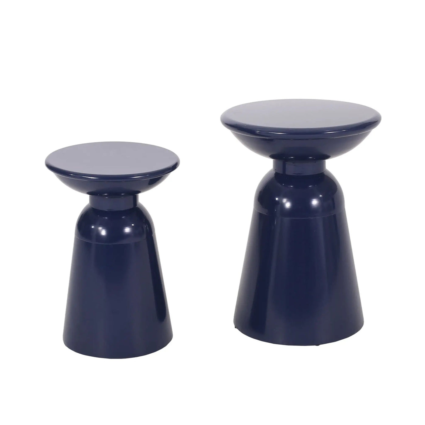 Serenita Outdoor Side Tables With Flared Design (Set of 2) by HouseOfZazla