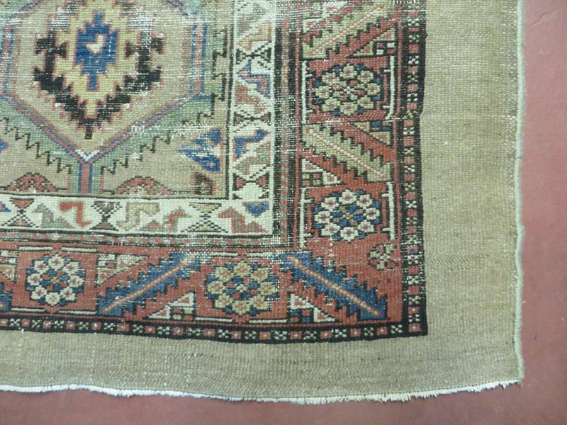 3'4" X 12' Antique Hand Made Turkish Wool Rug Runner Carpet Camel Hair Nice by Jewel Rugs